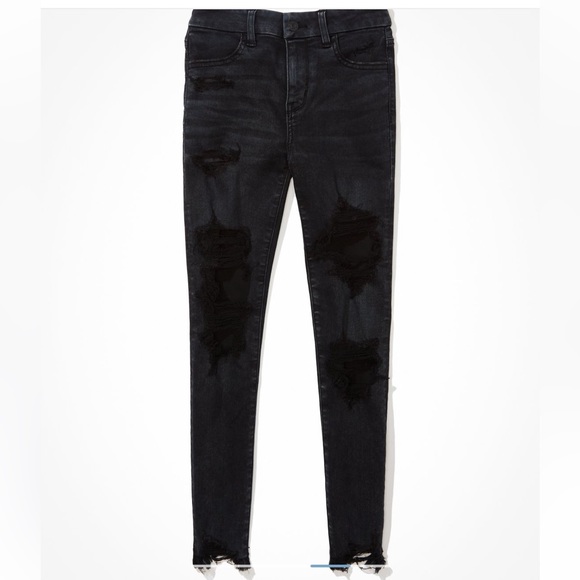 Sold ❣️ AE Forever Soft Ripped High-Waisted Jeans - Picture 9 of 10